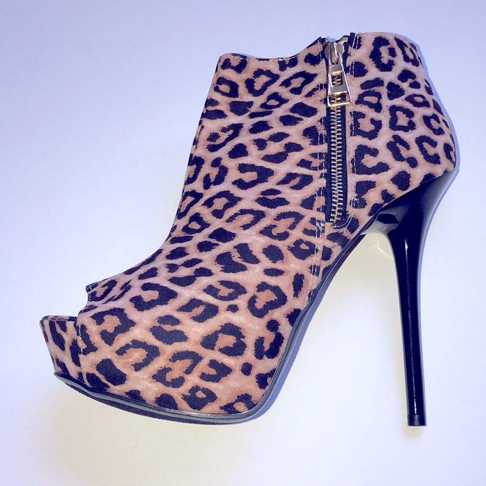 New Glam Leopard Print booties
